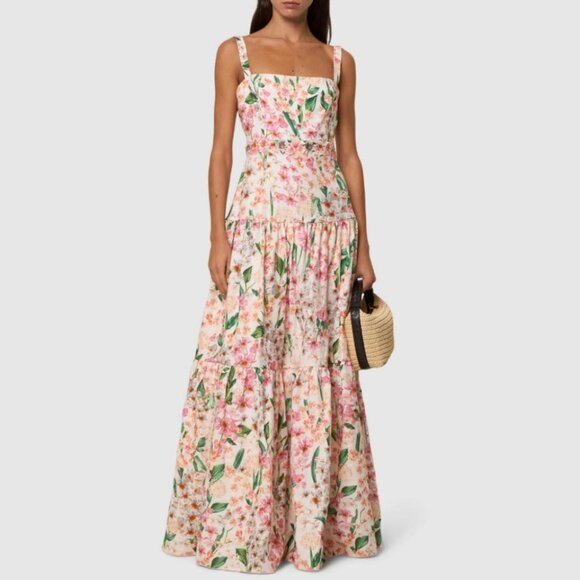 Agua by Agua Bendita Floral Print Maxi Dress - Picture 1 of 13